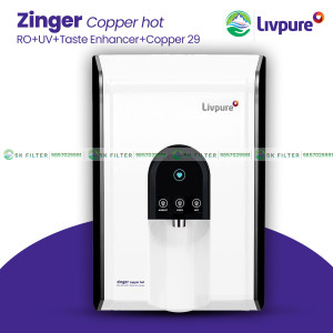 Zinger Copper Hot RO+UV+UF+Taste Enhancer+Copper 29 Water Purifier